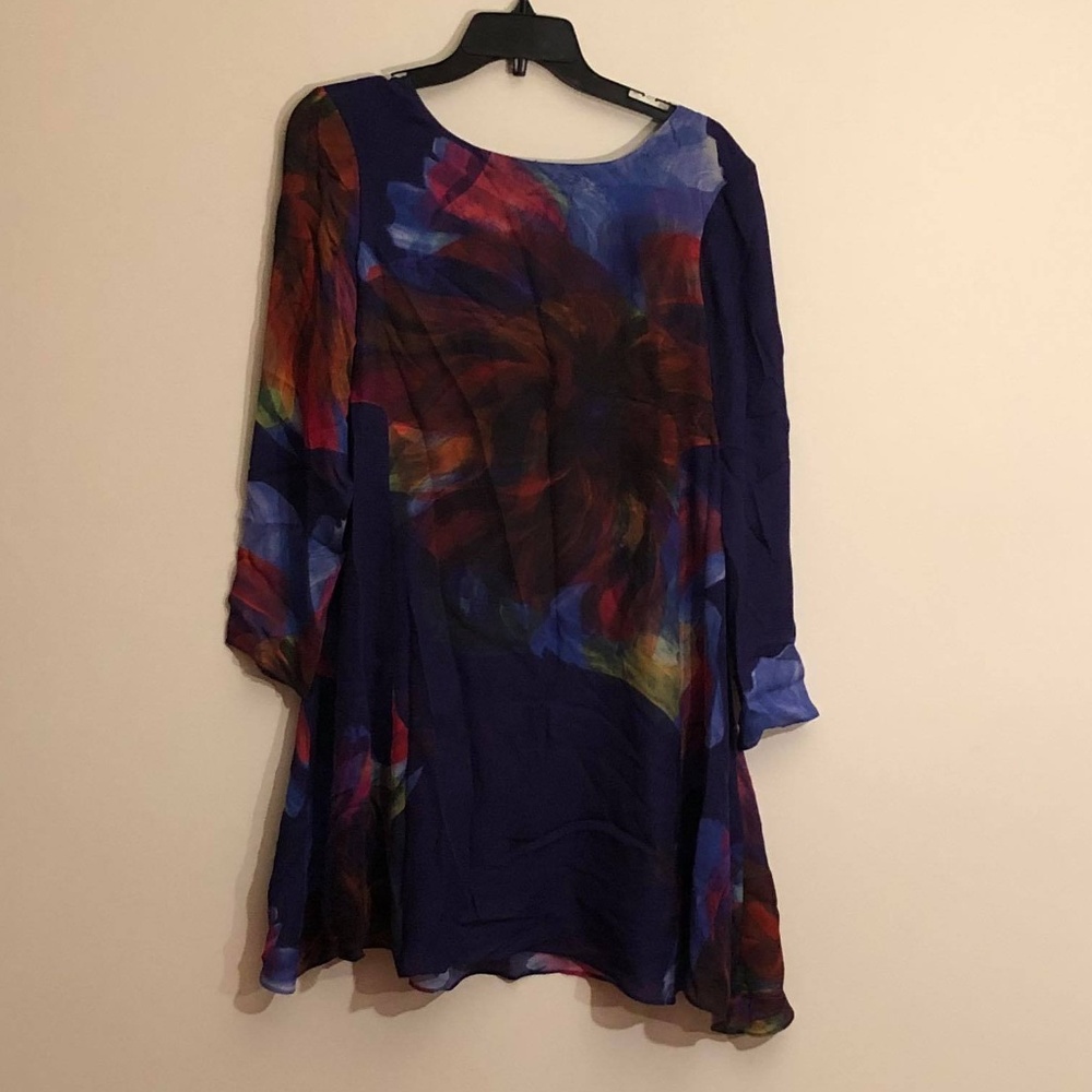 Anthropologie Leifsdottir Royal Blue Medium dress